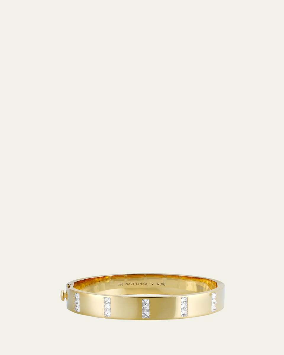 Be Spiked 5-Row Diamond Bangle Bracelet